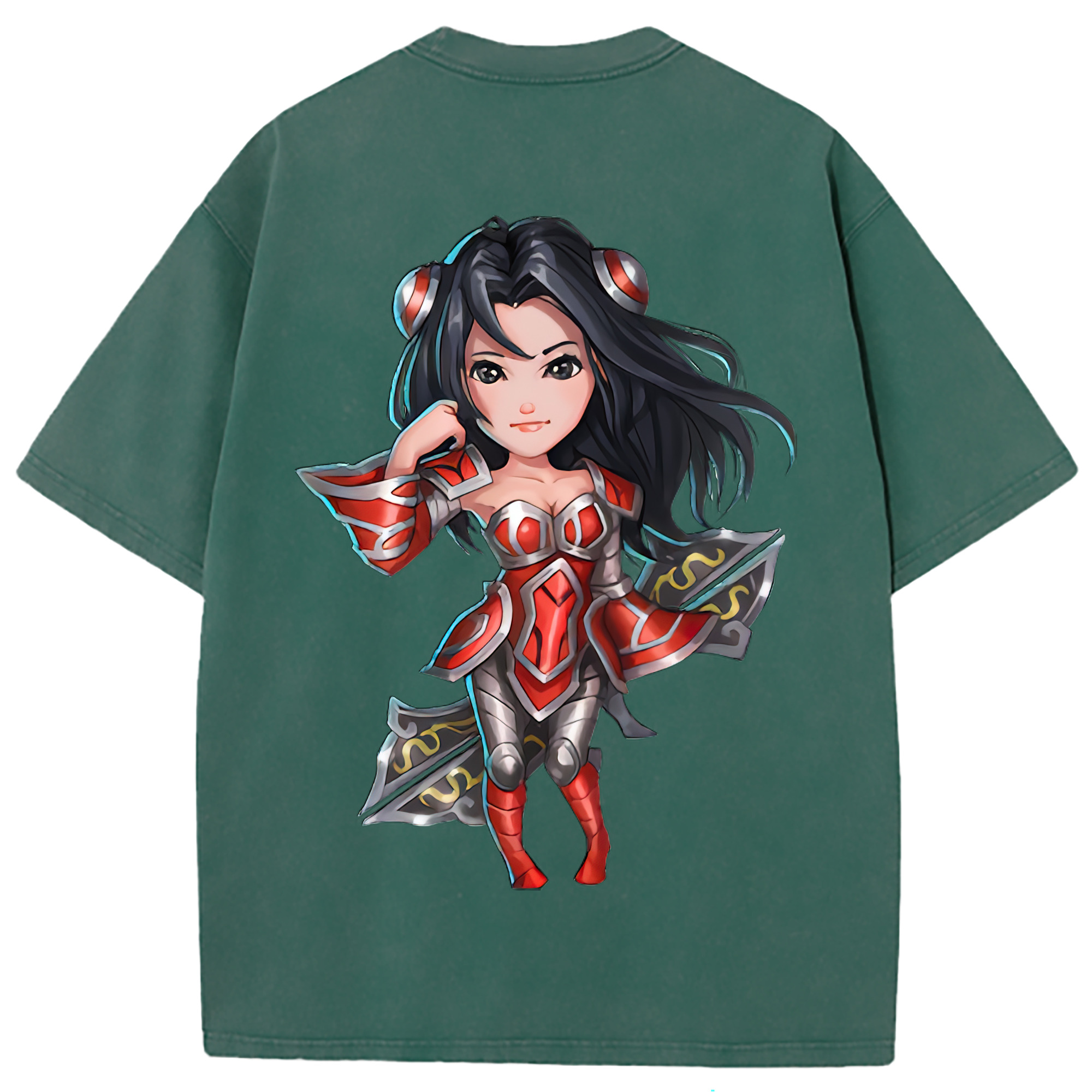 （画像用） リーグ・オブ・レジェンド League of Legends LOL 綿100% ヴィンテージ風 半袖Tシャツ（背面プリント）